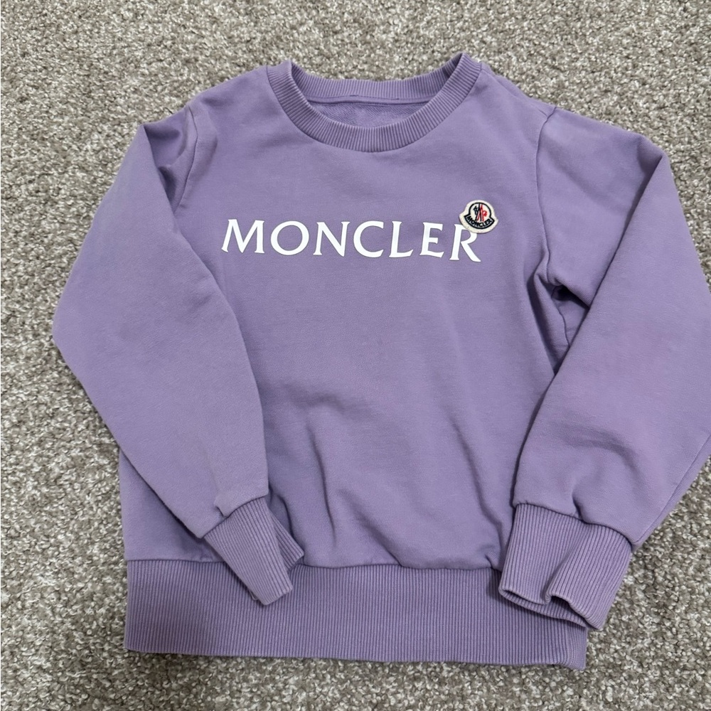 Moncler Lavender Crewneck Sweatshirt, girl size 8